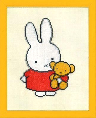 Pako Tavla 13x17 Miffy with Teddy bear Aida 5,5