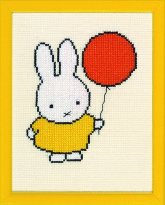 Pako Tavla 13x17 Miffy with Balloon Aida 5,5