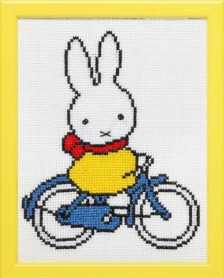 Pako Tavla 13x17 Miffy biking Aida 5,5