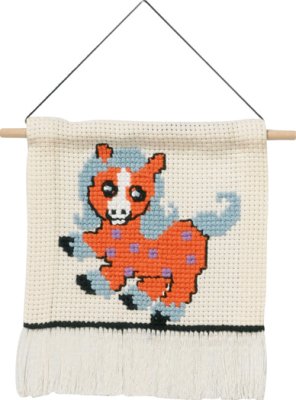 My first kit 16 x 18 - orange häst