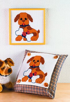 My first kit 24 x 24 - Hund med ben