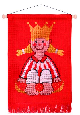 My first kit XL 20 x 31 - Flicka med krona