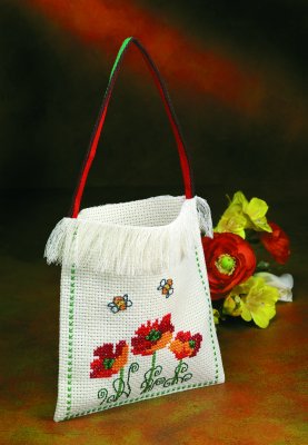 My first kit 20 x 20 - Väska med vallmo