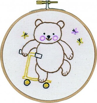 Ritat broderi utan garn "nalle"