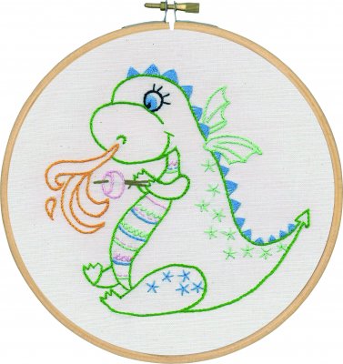 Ritat broderi utan garn "drake"
