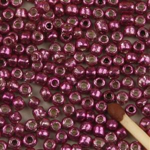 Rocaipärlor 8/0 ca 20g cerise metallic