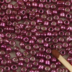 Rocaipärlor 8/0 ca 20g cerise metallic