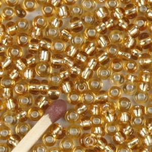 Rocaipärlor 8/0 ca 20g guld