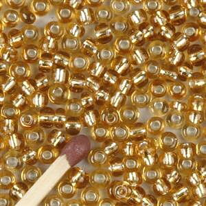 Rocaipärlor 8/0 ca 20g guld