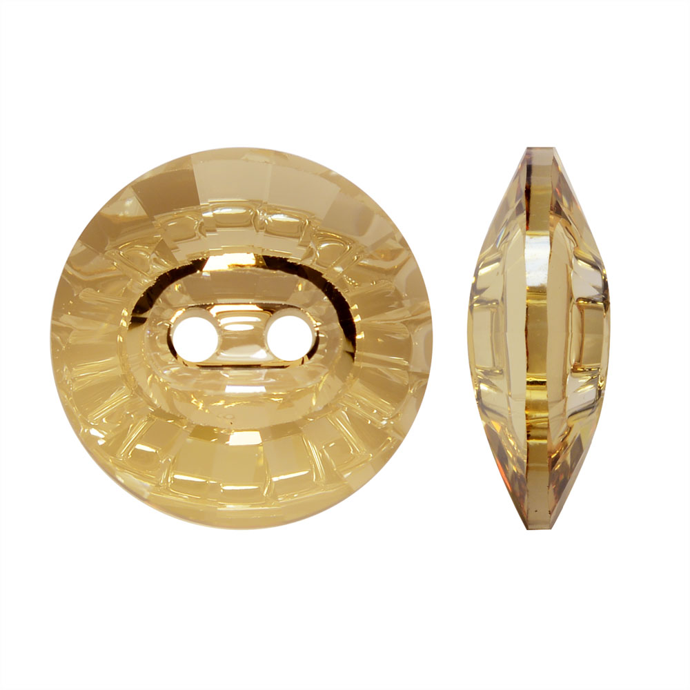 Swarovskiknapp 16 mm Golden Shadow (001 GSHA)