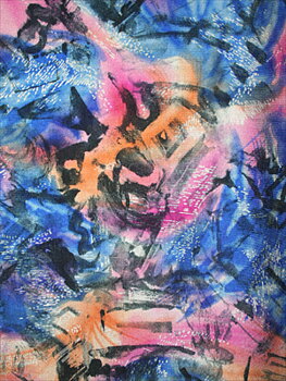 ART blå/rosa/orange