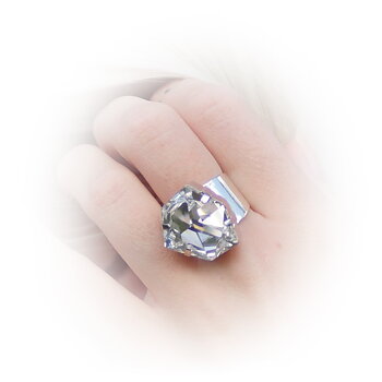 DIAMOND - Crystal  /ring 19 mm