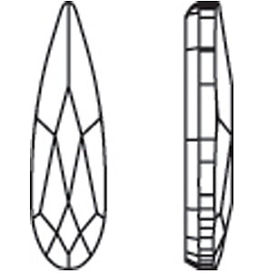 2304 RAINDROP Aurum 10x2,8 mm - 10 st.