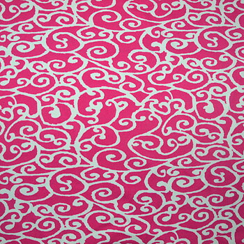 ORNAMENT rosa/vit