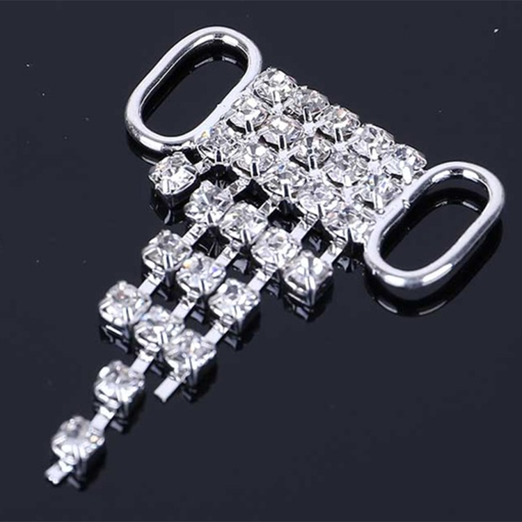 Bikini-BH Connector "hänge" Crystal/silver - 2