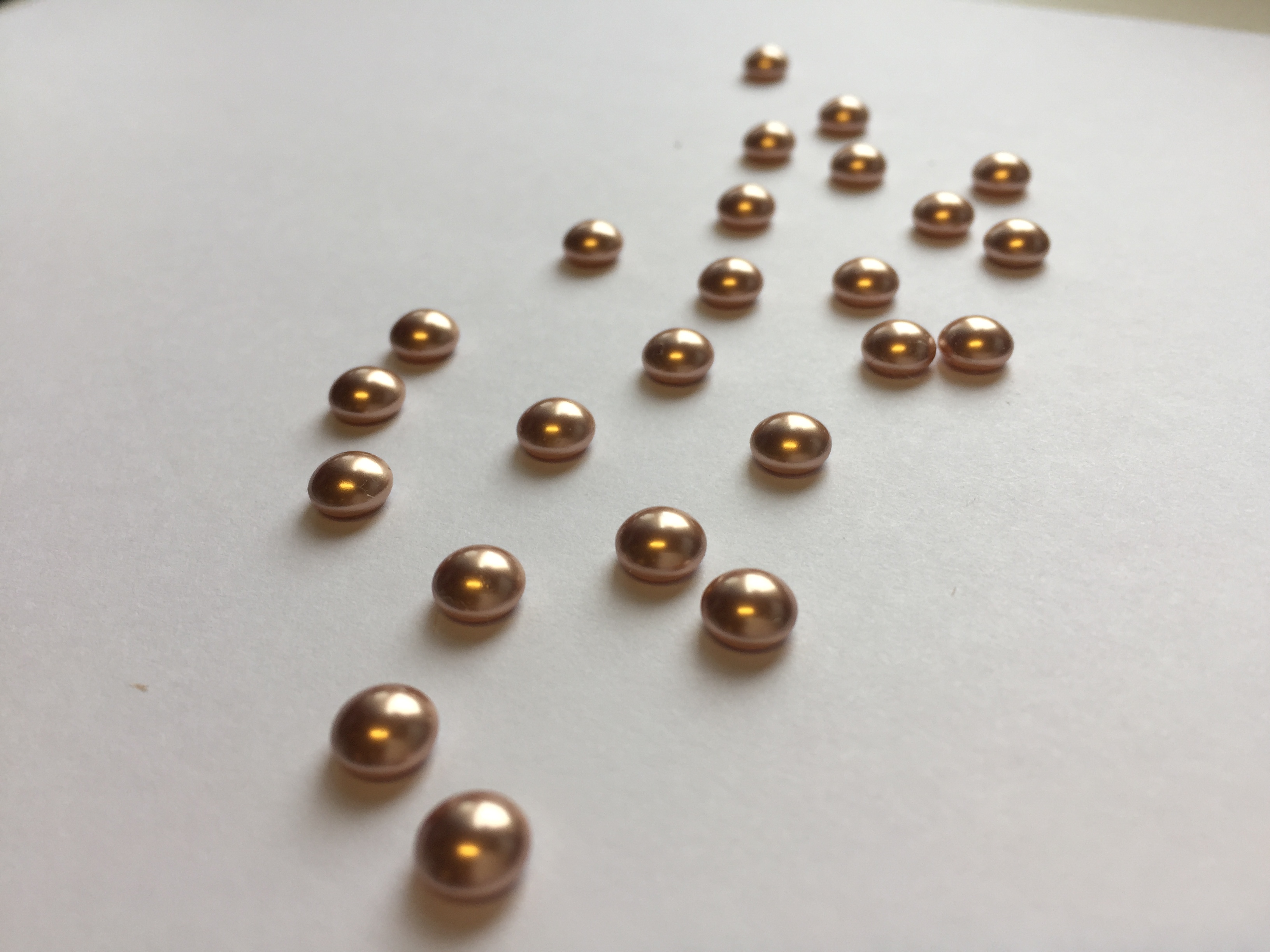 HALVPÄRLA | Crystal Rose Gold, 6 mm - 2