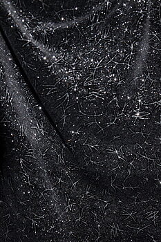 GLITTERSAMMET svart/silver / 10-m klipp