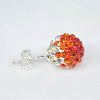 DISCOBOLLÖRHÄNGEN - Orange/Röd/Crystal