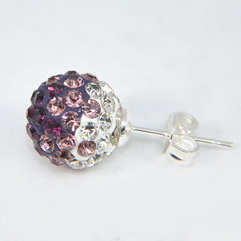 DISCOBOLLÖRHÄNGEN - Rosa/Lila/Crystal