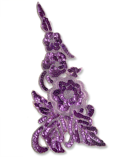 BLOMRANKA  - lila, 30x13 cm
