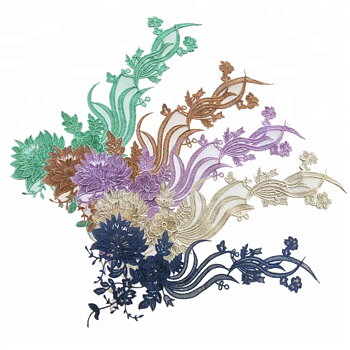 3D-glitterblommor / copper