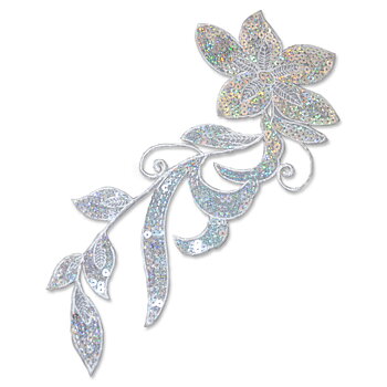 SPARKLING FLOWER - silver