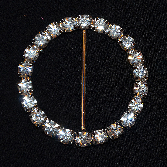 RUNT crystal/silver 4 cm