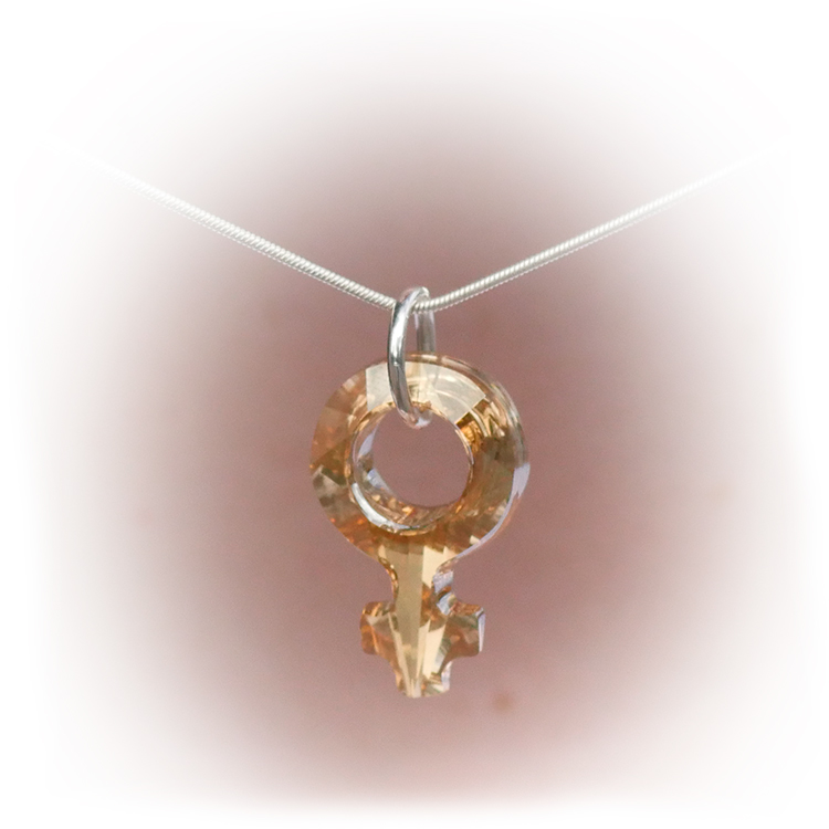 GIRLPOWER - Golden Shadow/halsband 30 mm