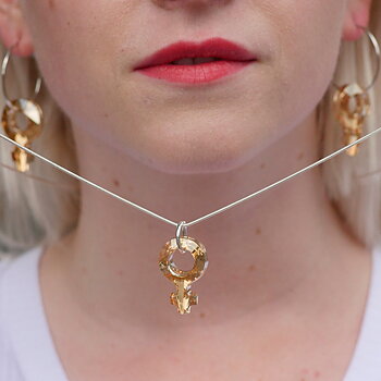 GIRLPOWER - Golden Shadow/halsband 30 mm