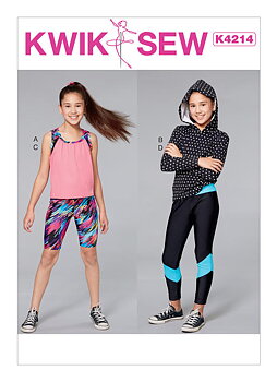 Huvtröja, linne, caprishorts och leggings. 3-10 år