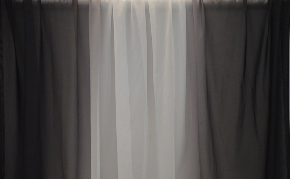 TONAD MESH - svart/vit "spegel" - 2