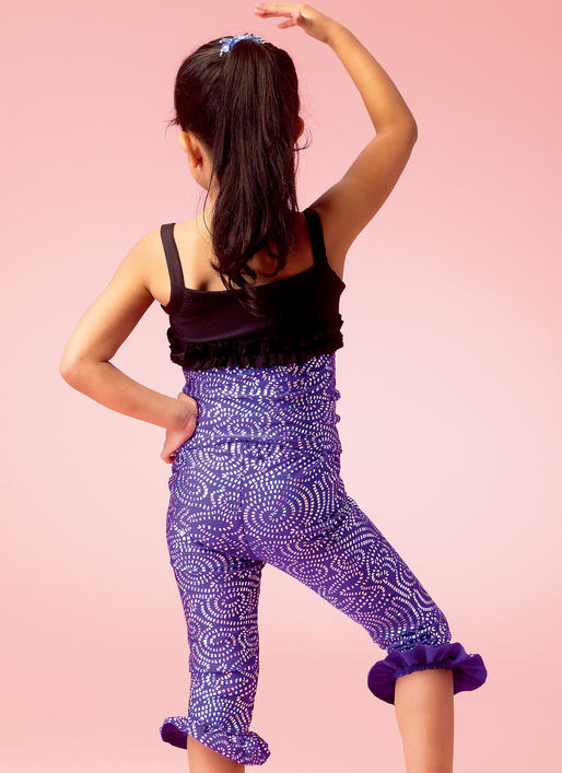 Toppar, shorts och leggings med volanger, 4-14 år - 4