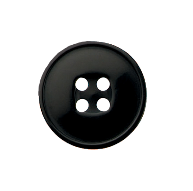 KNAPP - svart 16 mm
