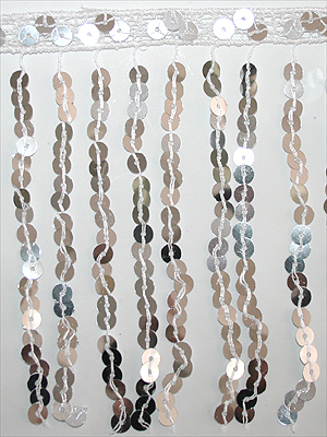 PALJETTFRANS - silver/metallic 15 cm
