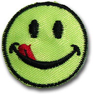 "Smiley" neongrön