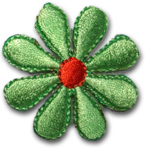 Liten blomma - grön