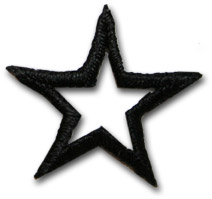 Star "open" - svart