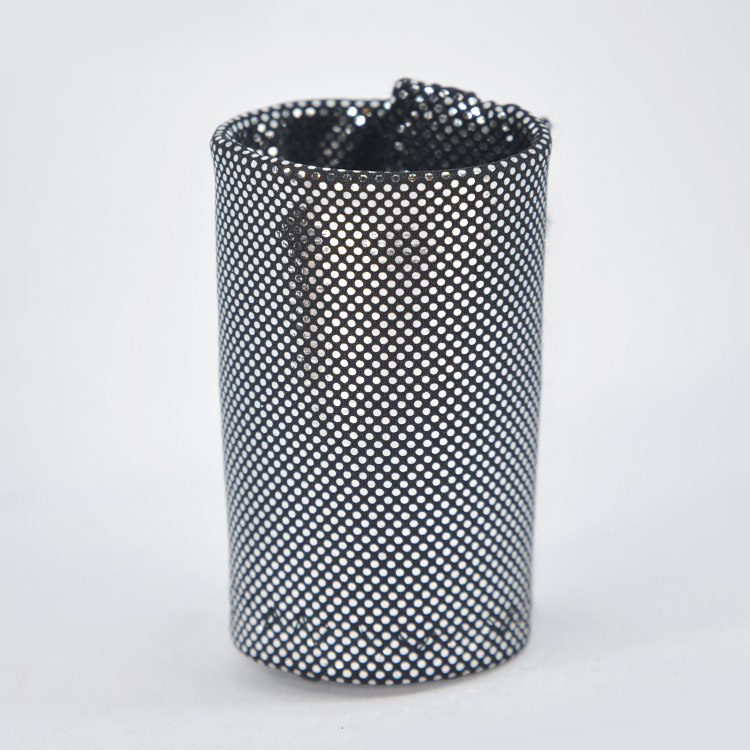 HAIRCUFF - svart/silver 6 cm