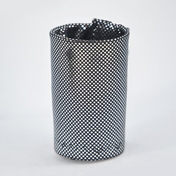 HAIRCUFF - svart/silver 6 cm
