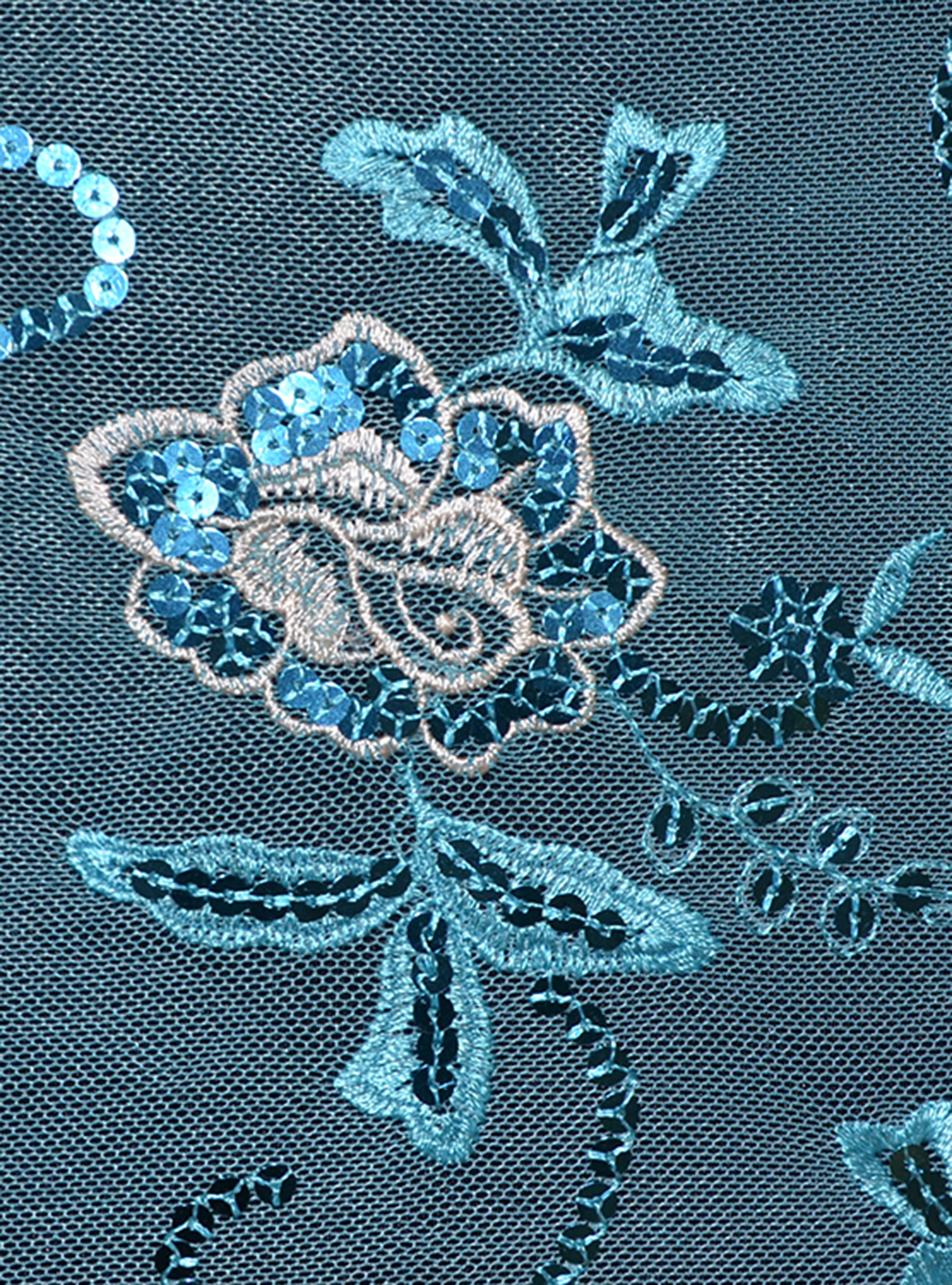 FLOWERMESH - turkos - 2