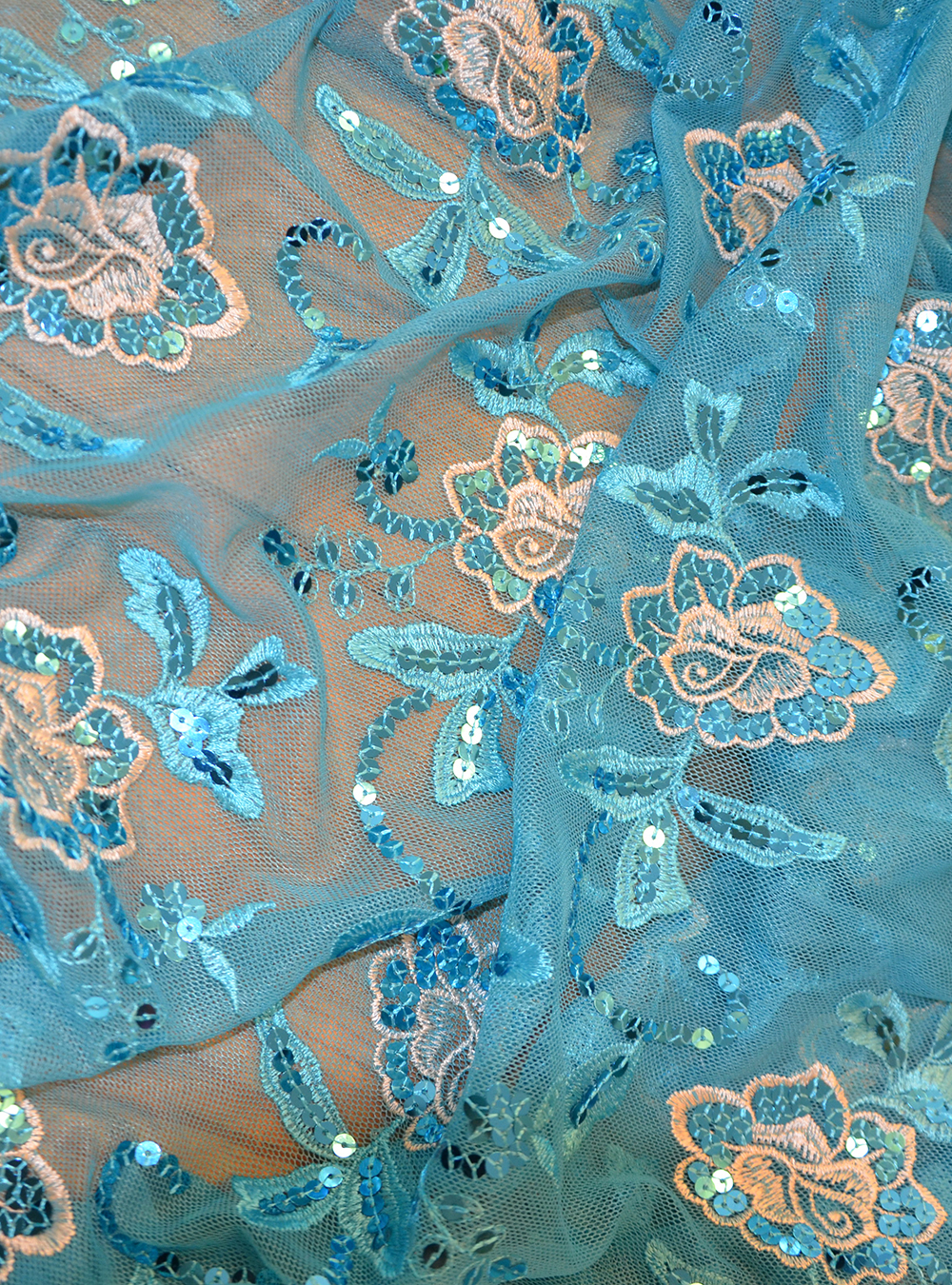 FLOWERMESH - turkos - 4
