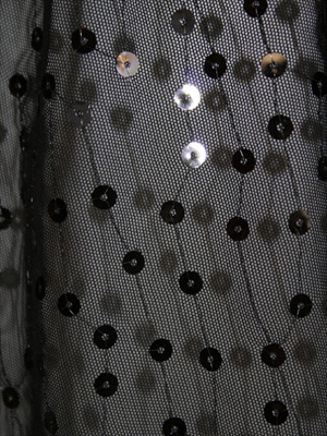 Mesh svart/svarta paljetter