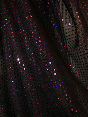 PALJETTMESH - svart/fuchsia