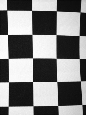 CHECKERS BIG svart/vit