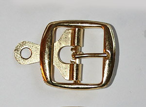 METALLSPÄNNE guld 3 cm