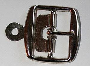 METALLSPÄNNE silver 3,8 cm
