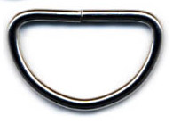 D-RING silver 3 cm