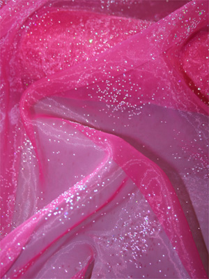 GLITTERORGANZA - röd