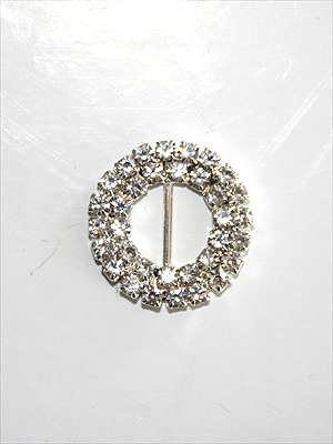 SPÄNNE - crystal/silver, 2 cm