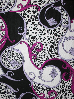 ANIMAL & FLOWERS purple/lila